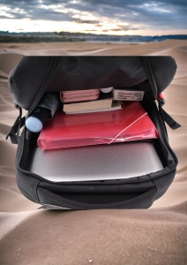 Rucsac pentru laptop R1912B, negru, impermeabil, 48x32x15cm - Img 10