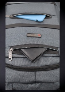 Rucsac pentru laptop R23382, impermeabil, 48x34x19cm, maner si bretele buretate, Gri - Img 9