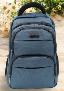 Rucsac pentru laptop R23384, impermeabil, 48x32x22cm, bretele intarite si sistem de prindere pe troler, Bleumarin