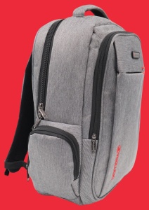 Rucsac pentru laptop R998152, gri, bretele intarite si sistem de prindere pe troler - Img 3