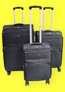 Set de trolere My Travel R412, 3 dimensiuni 20", 24", 28", negru