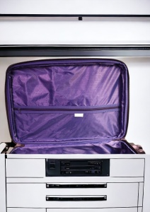 Troler My Travel R001, dimensiune medie 24", 4 roti pivotante, 60x40x26cm, Negru - Img 8