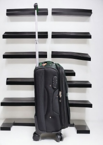 Troler My Travel R001, dimensiune mica 20", 4 roti pivotante, 50x35x25cm, Negru - Img 2