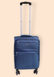 Troler My Travel R412, dimensiune mica 20", 49x35x23cm , bleumarin