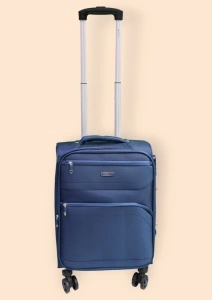 Troler My Travel R412, dimensiune mica 20", 49x35x23cm , bleumarin
