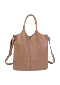 Geanta dama cu portfard inclus si bareta detasabila, piele ecologica, R240878, apricot - Img 2
