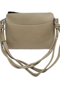 Geanta de dama crossbody, design minimalist texturat, compartimentare multipla, curea ajustabila, R87010, kaki - Img 5