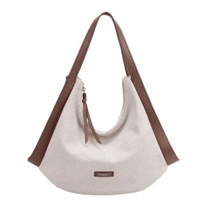 Geanta de Umar Dama Diana&Co Firenze, Stil Hobo, Canvas/PU, DJC932-2, leather