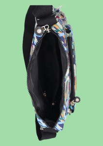 Geanta de umar femei R537, material rezistent, curea reglabila, buzunare laterale fara fermoar, 28x20x14cm - Img 6