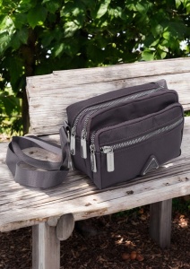 Geanta de umar pentru femei R88014, curea reglabila, 19x12x8cm, Gri - Img 3