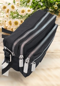 Geanta de umar pentru femei R88014, curea reglabila, 19x12x8cm, Negru - Img 7