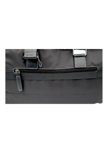 Geanta de voiaj cu insertii din piele ecologica si buzunare aplicate R8081, 55X30x20cm, Negru - Img 5