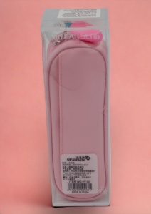Penar pentru fete cu doua compartimente si breloc detasabil R60, 23x8x6cm, Roz - Img 4