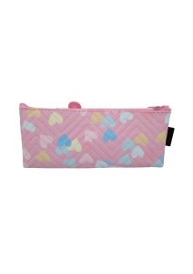 Penar pentru fete, cu inimioare, R126, 20x9x4cm, Roz - Img 2