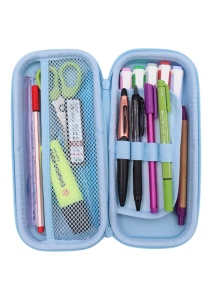 Penar pentru fete R6007, compartimente multiple, cu cifru, 22x10x4cm, Bleu - Img 7