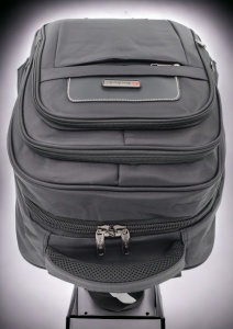 Rucsac cu trei compartimente R998211, impermeabil, 42x33x24cm, Negru - Img 6