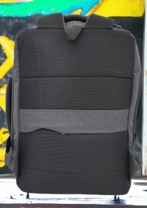 Rucsac laptop R1129 impermeabil, USB, 43x31x17 cm, gri - Img 6