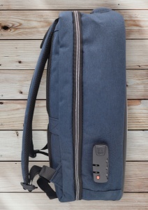 Rucsac multifunctional cu port incarcare USB R103, impermeabil, unisex, antifurt, 44x30x17cm, Bleumarin - Img 4