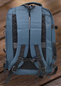 Rucsac multifunctional pentru laptop R49103, bleumarin, impermeabil, 48x32x20cm - Img 4