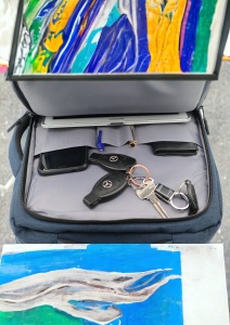 Rucsac multifunctional pentru laptop si tableta R1129, port USB, 43x31x17cm, Bleumarin - Img 10