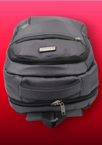 Rucsac pentru laptop R23381, negru, 48x31x20cm, bretele intarite si sistem de prindere pe troler - Img 6