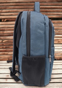 Rucsac pentru laptop R23382, impermeabil, 48x34x19cm, maner si bretele buretate, Bleumarin - Img 4