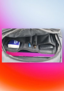 Rucsac pentru laptop R23384, impermeabil, 48x32x22cm, bretele intarite si sistem de prindere pe troler, Negru - Img 8