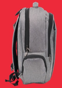 Rucsac pentru laptop R998152, gri, bretele intarite si sistem de prindere pe troler - Img 4