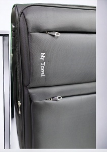 Troler My Travel R001, dimensiune mare 28", 4 roti pivotante, 70x47x32cm, Negru - Img 7