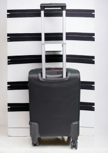 Troler My Travel R001, dimensiune mica 20", 4 roti pivotante, 50x35x25cm, Negru - Img 3