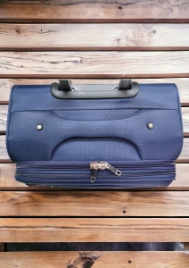 Troler My Travel R001, dimensiune mica 20", 4 roti pivotante, 50x35x25cm, Bleumarin - Img 5