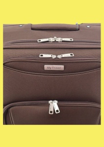 Troler My Travel R03, Dimensiune Medie 24", 61x40x27cm, Maro - Img 8