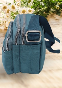 Geanta de umar pentru femei R88014, curea reglabila, 19x12x8cm, Verde - Img 4