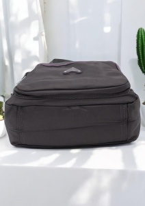 Geanta pentru femei cu manere, curea reglabila si detasabila R306, 25x16x13cm, Gri - Img 5