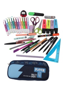 Penar pentru baieti Player R7255, doua compartimente, 21x9x7cm, Bleumarin - Img 6