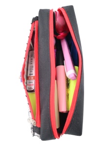 Penar pentru copii Music R7304, doua compartimente, 20x9x6cm, Negru - Img 4