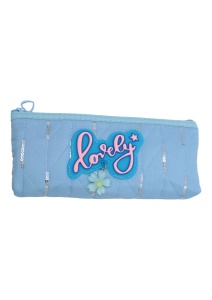 Penar pentru fete cu paiete si cusaturi aplicate R143, 21x10x4cm, Bleu