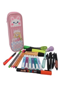 Penar pentru fete cu un singur compartiment R8956, 22x8x6cm, Roz - Img 7