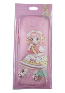 Penar pentru fete R6007, compartimente multiple, cu cifru, 22x10x4cm, Roz - Img 2
