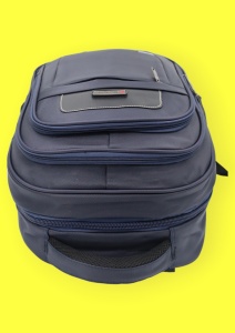 Rucsac cu trei compartimente R998211, impermeabil, 42x33x24cm, Bleumarin - Img 7
