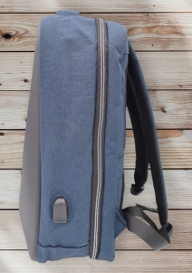 Rucsac multifunctional cu port incarcare USB R103, impermeabil, unisex, antifurt, 44x30x17cm, Bleumarin - Img 5