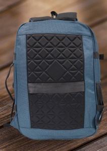 Rucsac multifunctional pentru laptop R49103, bleumarin, impermeabil, 48x32x20cm - Img 5