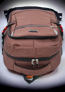 Rucsac pentru laptop R1912B, Maro, impermeabil, 48x32x15cm - Img 8