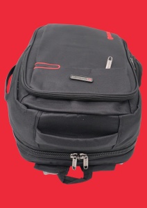 Rucsac pentru laptop R998152, negru, bretele intarite si sistem de prindere pe troler - Img 7