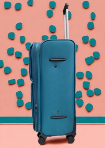 Troler My Travel R001, dimensiune mare 28", 4 roti pivotante, 70x47x32cm, Turcoaz - Img 4