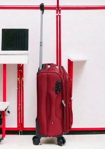 Troler My Travel R001, dimensiune mica 20", 4 roti pivotante, 50x35x25cm, Rosu - Img 2