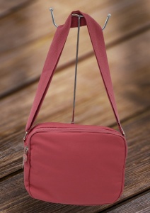 Geanta de umar femei R54 mini, comoda, material rezistent, 24x18x10cm, Roz - Img 2