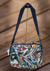Geanta de umar femei R547 mini, comoda, material rezistent, 24x18x10cm - Img 2