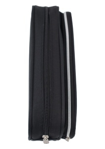 Penar pentru baieti Let's Rock R7256, doua compartimente, material textil impermeabil, 20x10x6cm, Negru - Img 3