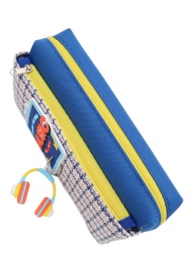 Penar pentru copii Music R7304, doua compartimente, 20x9x6cm, Albastru - Img 3